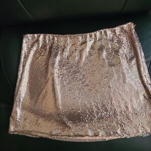 MARCIANO Shiny Pink Skirt By Guess Size XS Firm